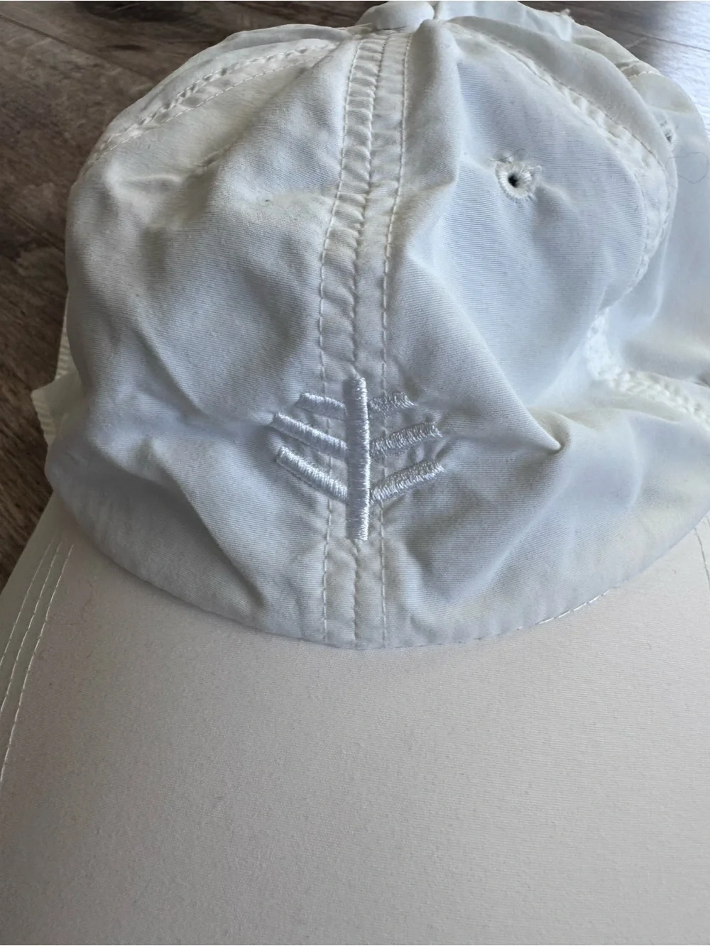 Coolibar Unisex Wave Rider Sport Cap White Sun Protection Baseball Cap
